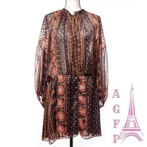 Zara Paisley Boho Dress